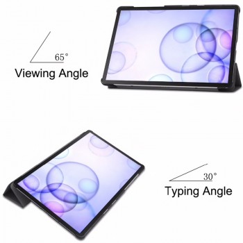 Dirbtinės odos atverčiamas dėklas - juodas (Samsung GALAXY TAB S6 10.5 (T865/T860) Dirbtinės odos atverčiamas dėklas - juodas (Samsung GALAXY TAB S6 10.5 (T865/T860)